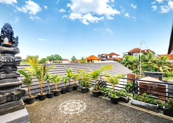 White Blue House 5 - Pvt Room, Shared Pool&kitchen Pensión Ubud